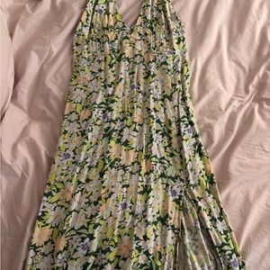 Urban Outfitters Green Halter Maxi Sundress